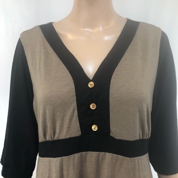 My Lil Bump Maternity top 1/2 Sleeve Tie at waist - Picture 2 of 5